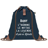 sac a dos homme bleu coton recycle avec pochette idee cadeau utile pour collegue papa ou ami cadeau homme noel anniversaire secret santa ou depart a la retraite sac durable pratique et robuste design sobre et elegant