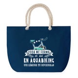 Sac de plage Bleu anse corde Aquabiking Légende Humour Geek