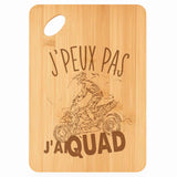 Planche bambou gravée personnalisée femme homme idée cadeau Fête des Mères Fête des Pères apéro papa maman prénom cuisine plateau fromage