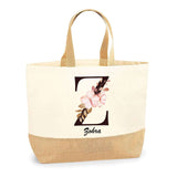 Sac Jute Fête des Mères Fêtes des Pères Mamie Papi Famille Idée Cadeau anniversaire Noël Travail Boulot Métier Départ Retraite Collègue Femme Homme