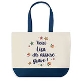 Sac Fête des Mères Mamie Famille Idée Cadeau anniversaire Noël Travail Boulot Métier Départ Retraite Collègue Femme cabas shopping plage