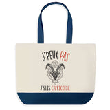 Sac de shopping bleu J'peux pas Signe Capricorne