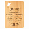 Planche bambou gravée personnalisée femme idée cadeau Fête des Mères apéro 30×20 prénom cuisine plateau fromage anniversaire noel maman mamie