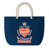 Sac de plage Bleu anse corde Daniele Princesse