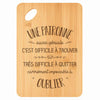 Planche bambou gravée personnalisée femme idée cadeau Fête des Mères apéro 30×20 prénom cuisine plateau fromage anniversaire noel maman mamie