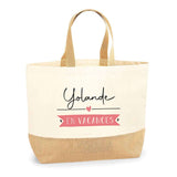 Sac Jute Fête des Mères Fêtes des Pères Mamie Papi Famille Idée Cadeau anniversaire Noël Travail Boulot Métier Départ Retraite Collègue Femme Homme