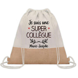 Sac Fête des Mères Mamie Maman Cadeau anniversaire Noël Travail Métier Départ Retraite Collègue Femme cabas shopping plage
