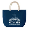 Sac de plage Bleu anse corde Échecs Légende Humour Geek