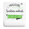 Tapis de souris ergonomique avec repose-poignet, accessoire bureau pour femme et homme, fête des pères, cadeau pas cher, idée cadeau fête des mères, secret santa, départ à la retraite, télétravail et gaming