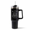 Mug isotherme Nicole Liste des enfants sages Noir