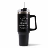 Mug isotherme Nicole Liste des enfants sages Noir