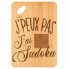 Planche bambou gravée personnalisée femme homme idée cadeau Fête des Mères Fête des Pères apéro papa maman prénom cuisine plateau fromage