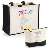 Cabas homme ou femme sac plage ou shopping tote bag pochette trousse Idée cadeau original pour anniversaire Noël travail départ retraite collègue famille fete des mères fetes des pères papa maman mamie papi
