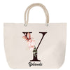 Sac Fête des Mères Mamie Famille Idée Cadeau anniversaire Noël Travail Boulot Métier Départ Retraite Collègue Femme cabas shopping plage