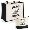 Cabas homme ou femme sac plage ou shopping tote bag pochette trousse Idée cadeau original pour anniversaire Noël travail départ retraite collègue famille fete des mères fetes des pères papa maman mamie papi