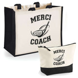 Cabas homme ou femme sac plage ou shopping tote bag pochette trousse Idée cadeau original pour anniversaire Noël travail départ retraite collègue famille fete des mères fetes des pères papa maman mamie papi
