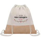 Sac Fête des Mères Mamie Maman Cadeau anniversaire Noël Travail Métier Départ Retraite Collègue Femme cabas shopping plage