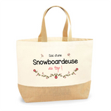 Sac Jute Fête des Mères Fêtes des Pères Mamie Papi Famille Idée Cadeau anniversaire Noël Travail Boulot Métier Départ Retraite Collègue Femme Homme