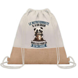 Sac Fête des Pères Papi Papa Cadeau anniversaire Noël Travail Boulot Métier Départ Retraite Collègue Homme cabas shopping plage