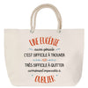 Sac Fête des Mères Mamie Famille Idée Cadeau anniversaire Noël Travail Boulot Métier Départ Retraite Collègue Femme cabas shopping plage