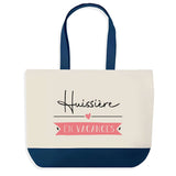 Sac de shopping bleu Huissière en Vacances