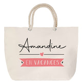 Sac Fête des Mères Mamie Famille Idée Cadeau anniversaire Noël Travail Boulot Métier Départ Retraite Collègue Femme cabas shopping plage