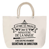 Sac Fête des Mères Mamie Famille Idée Cadeau anniversaire Noël Travail Boulot Métier Départ Retraite Collègue Femme cabas shopping plage