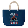 Sac de plage Bleu anse corde J'peux Pas Tatouage