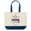 Sac de shopping bleu Bazar d'une Designer adorée