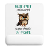 Tapis de souris ergonomique avec repose-poignet, accessoire bureau pour femme et homme, fête des pères, cadeau pas cher, idée cadeau fête des mères, secret santa, départ à la retraite, télétravail et gaming