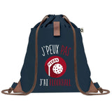 sac a dos bleu coton recycle avec pochette idee cadeau originale pour collegue ami prof ou membre de la famille cadeau mixte noel anniversaire secret santa ou depart au travail sac leger pratique et ecologique design breton moderne