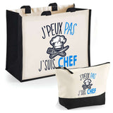 Cabas homme ou femme sac plage ou shopping tote bag pochette trousse Idée cadeau original pour anniversaire Noël travail départ retraite collègue famille fete des mères fetes des pères papa maman mamie papi