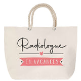 Sac Fête des Mères Mamie Famille Idée Cadeau anniversaire Noël Travail Boulot Métier Départ Retraite Collègue Femme cabas shopping plage