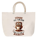 Sac Fête des Mères Mamie Famille Idée Cadeau anniversaire Noël Travail Boulot Métier Départ Retraite Collègue Femme cabas shopping plage