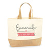 Sac Jute Fête des Mères Fêtes des Pères Mamie Papi Famille Idée Cadeau anniversaire Noël Travail Boulot Métier Départ Retraite Collègue Femme Homme