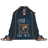sac a dos bleu coton recycle avec pochette idee cadeau originale pour collegue ami prof ou membre de la famille cadeau mixte noel anniversaire secret santa ou depart au travail sac leger pratique et ecologique design breton moderne