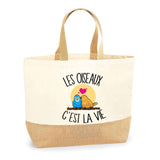 Sac Jute Fête des Mères Fêtes des Pères Mamie Papi Famille Idée Cadeau anniversaire Noël Travail Boulot Métier Départ Retraite Collègue Femme Homme