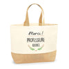 Sac Jute Fête des Mères Fêtes des Pères Mamie Papi Famille Idée Cadeau anniversaire Noël Travail Boulot Métier Départ Retraite Collègue Femme Homme