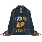 sac a dos bleu coton recycle avec pochette idee cadeau originale pour collegue ami prof ou membre de la famille cadeau mixte noel anniversaire secret santa ou depart au travail sac leger pratique et ecologique design breton moderne