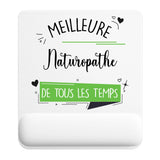 Tapis de souris ergonomique avec repose-poignet, accessoire bureau pour femme et homme, fête des pères, cadeau pas cher, idée cadeau fête des mères, secret santa, départ à la retraite, télétravail et gaming