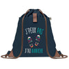 sac a dos bleu coton recycle avec pochette idee cadeau originale pour collegue ami prof ou membre de la famille cadeau mixte noel anniversaire secret santa ou depart au travail sac leger pratique et ecologique design breton moderne