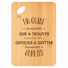 Planche bambou gravée personnalisée homme idée cadeau Fête des Pères apéro 30×20 prénom cuisine plateau fromage anniversaire noel papa papi 