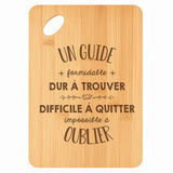 Planche bambou gravée personnalisée homme idée cadeau Fête des Pères apéro 30×20 prénom cuisine plateau fromage anniversaire noel papa papi 