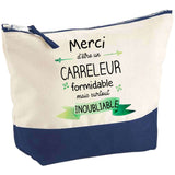 Pochette Trousse Fête des Mères Fêtes des Pères Mamie Papi Famille Idée Cadeau anniversaire Noël Travail Boulot Métier Départ Retraite Collègue Femme Homme
