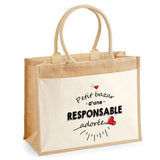 Sac Fête des Mères Mamie MAman Soeur Femme Famille Idée Cadeau anniversaire Noël Travail Boulot Métier Départ Retraite Collègue Femme cabas shopping plage