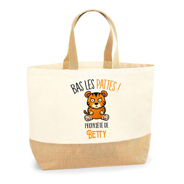 Sac Jute Fête des Mères Fêtes des Pères Mamie Papi Famille Idée Cadeau anniversaire Noël Travail Boulot Métier Départ Retraite Collègue Femme Homme