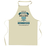 Cadeau Cuisinier cuisinière mère maman papa père mamie papi Vêtement Blouse de protection Barbecue Jardinage Tablier de Travail Tâches ménagères 