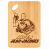 Planche bambou gravée personnalisée homme idée cadeau Fête des Pères apéro 30×20 prénom cuisine plateau fromage anniversaire noel papa papi 