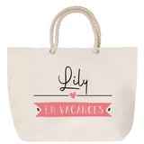 Sac Fête des Mères Mamie Famille Idée Cadeau anniversaire Noël Travail Boulot Métier Départ Retraite Collègue Femme cabas shopping plage
