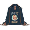 sac a dos bleu coton recycle avec pochette idee cadeau originale pour collegue ami prof ou membre de la famille cadeau mixte noel anniversaire secret santa ou depart au travail sac leger pratique et ecologique design breton moderne